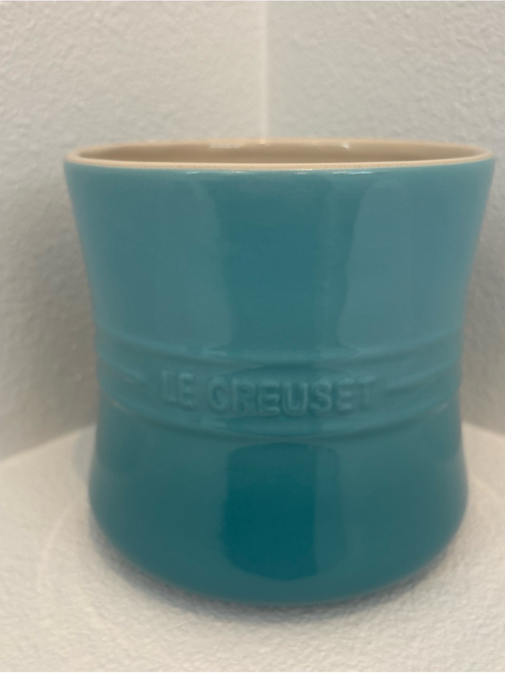 Le Creuset Caribbean Blue Stoneware Utensil Crock 2.3L
